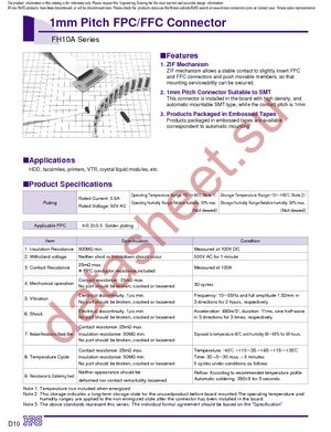 FH10A-20S-1SHB datasheet  